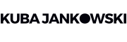 Pełne Logo marki Kuba Jankowski, wersja czarna